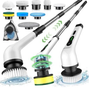 Shopogenix 9-in-1 Cordless Electric Spin Scrubber - Multi-Functional Deep Cleaning Brush