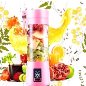 6 Blade Portable USB Rechargeable Electric Fruit Juicer Bottle & Smoothie Blender