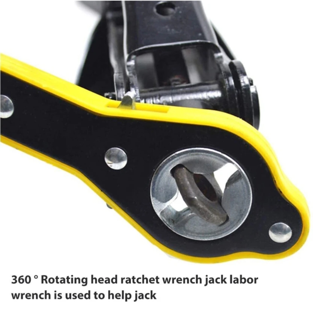 Universal Car Jack Ratchet Wrench 360° Rotating Labor-Saving Lug Wrench Tool Kit - Image 3